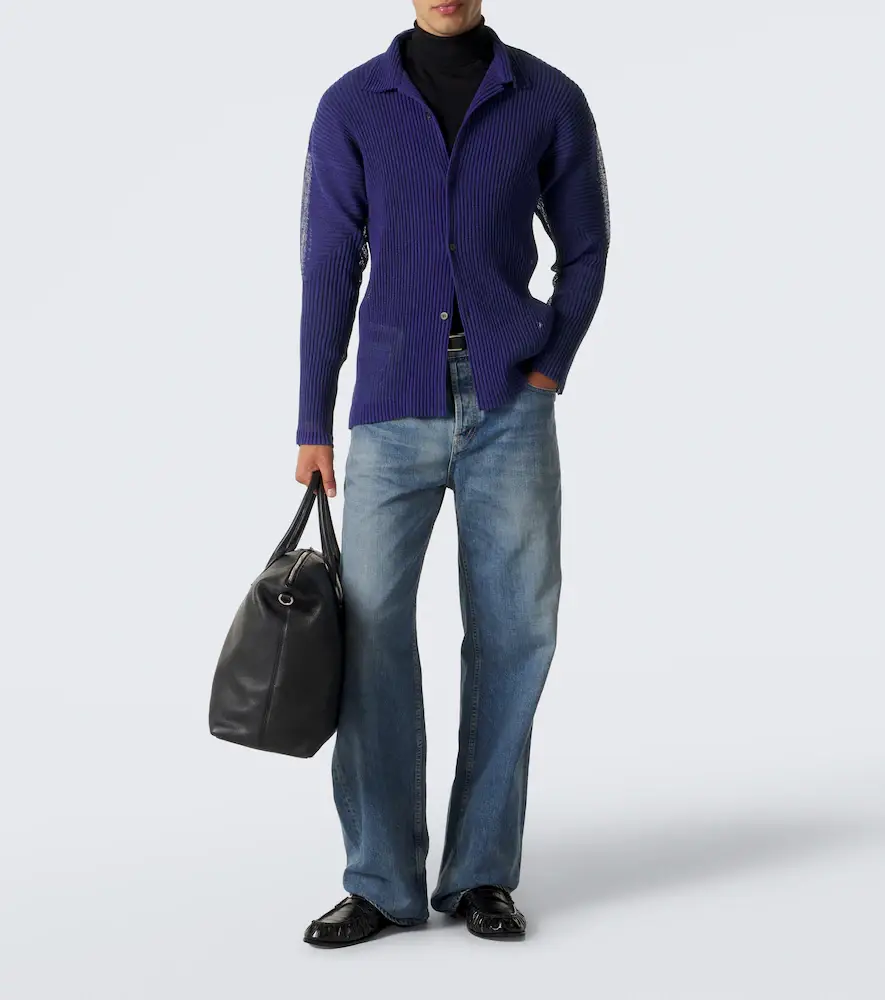 Homme Plissé Issey Miyake Homme Plissé Issey Miyake Rustic Mesh pleated shirt | Thumbnail 4