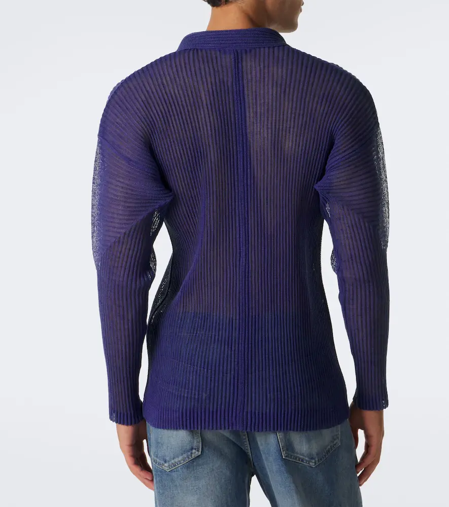 Homme Plissé Issey Miyake Homme Plissé Issey Miyake Rustic Mesh pleated shirt | Thumbnail 5