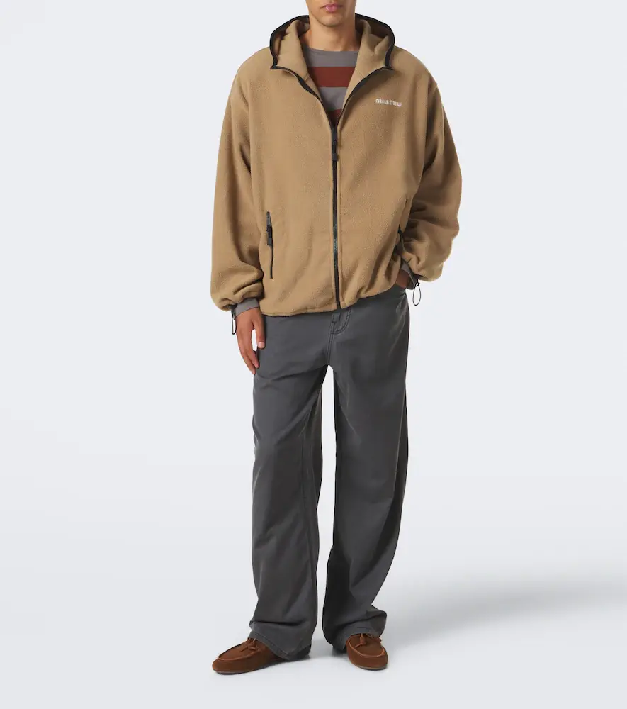 Miu Miu Hooded fleece jacket | Thumbnail 5 Miu Miu Hooded fleece jacket | Thumbnail 5