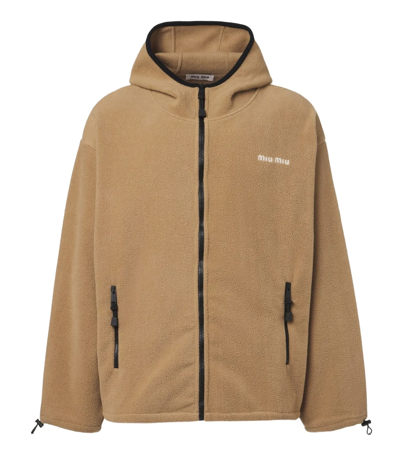 Miu Miu Hooded fleece jacket