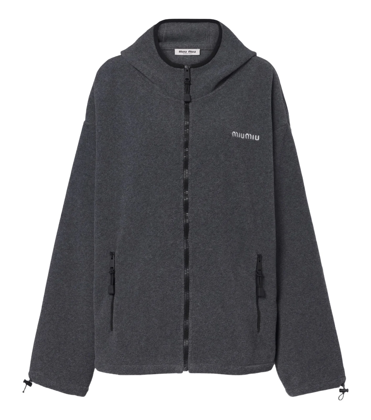 Hooded oversized fleece jacket Hooded oversized fleece jacket