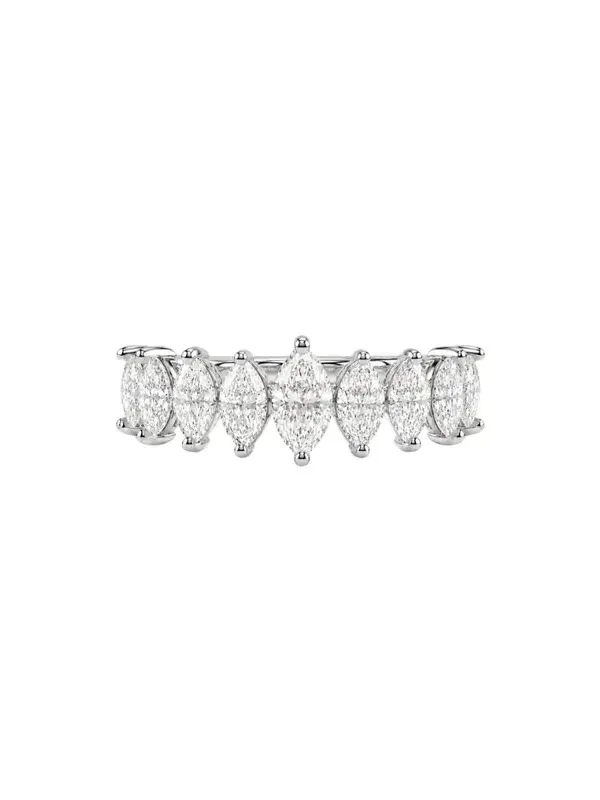 1.77ct Diamond 18K Gold Half Band Marquise Ring 1.77ct Diamond 18K Gold Half Band Marquise Ring