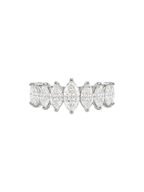 2.16ct Diamond 18K Gold Half Band Marquise Ring 2.16ct Diamond 18K Gold Half Band Marquise Ring