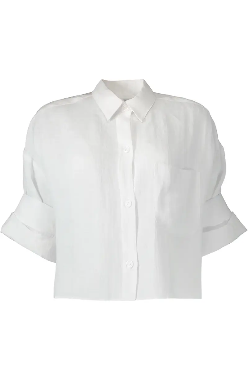 TWP Next Ex Buttoned Linen Shirt - White | Image 1 TWP Next Ex Buttoned Linen Shirt - White | Image 1