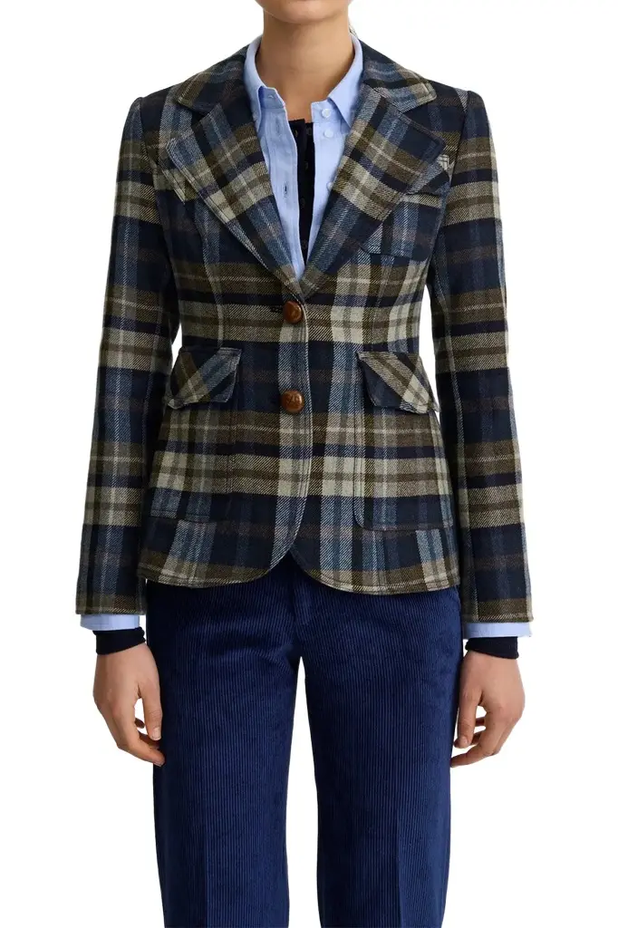 SMYTHE Two Button Patch Pocket Blazer | Image 1 SMYTHE Two Button Patch Pocket Blazer | Image 1