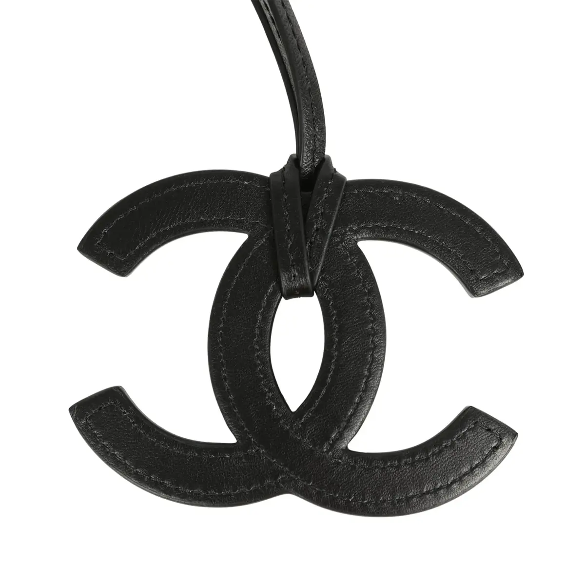 Chanel Chanel CC Logo Bag Charm Black Lambskin Gold Hardware | Thumbnail 3