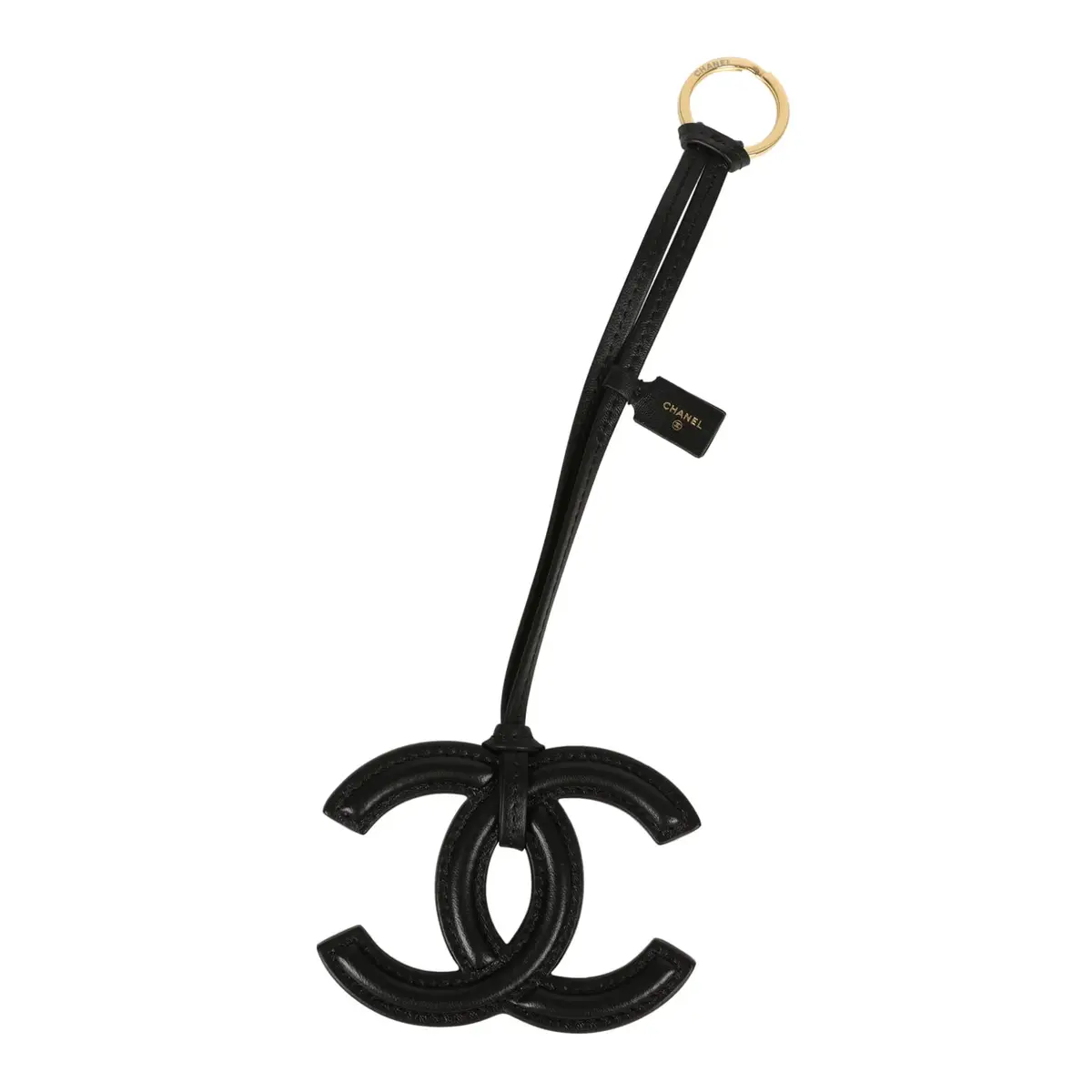 Chanel Chanel CC Logo Bag Charm Black Lambskin Gold Hardware | Image 1 Chanel Chanel CC Logo Bag Charm Black Lambskin Gold Hardware | Image 1