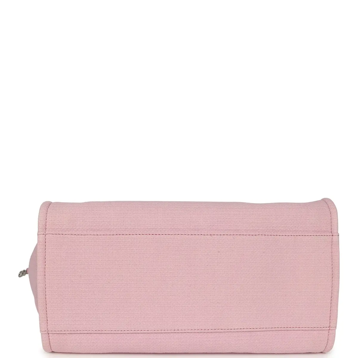 Chanel Chanel Medium Deauville Shopping Tote Pink Canvas Silver Hardware | Thumbnail 8 Chanel Chanel Medium Deauville Shopping Tote Pink Canvas Silver Hardware | Thumbnail 8