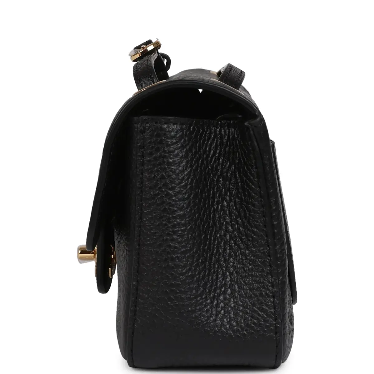 Chanel Chanel Mini "Souplissimo" Flap Bag Black Grained Calfskin Gold Hardware | Thumbnail 3