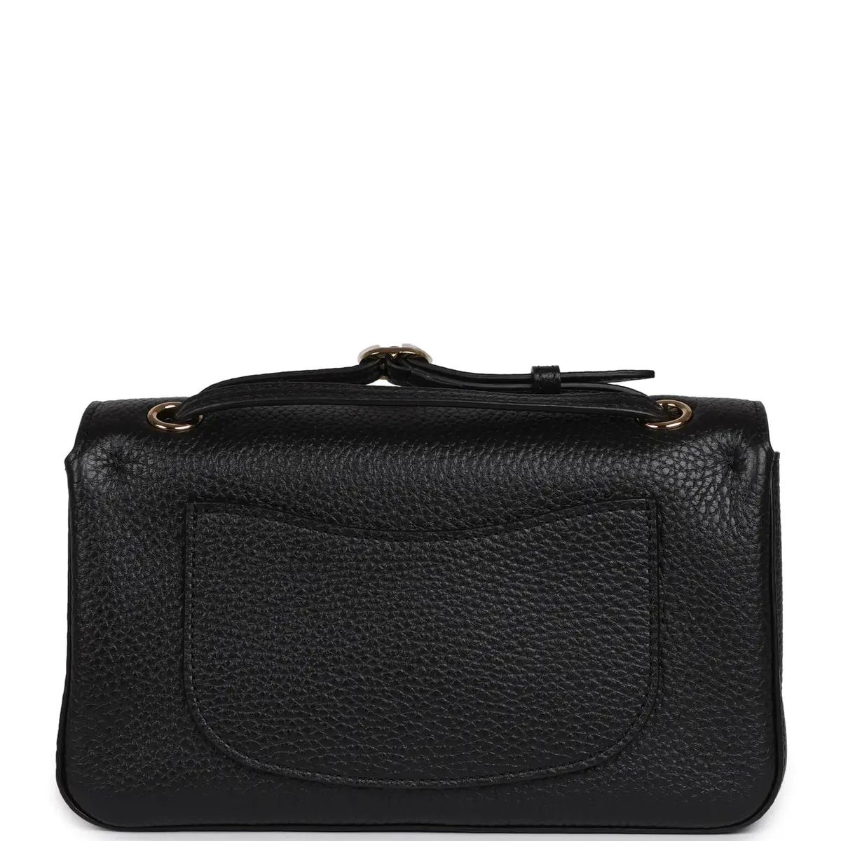 Chanel Chanel Mini "Souplissimo" Flap Bag Black Grained Calfskin Gold Hardware | Thumbnail 4