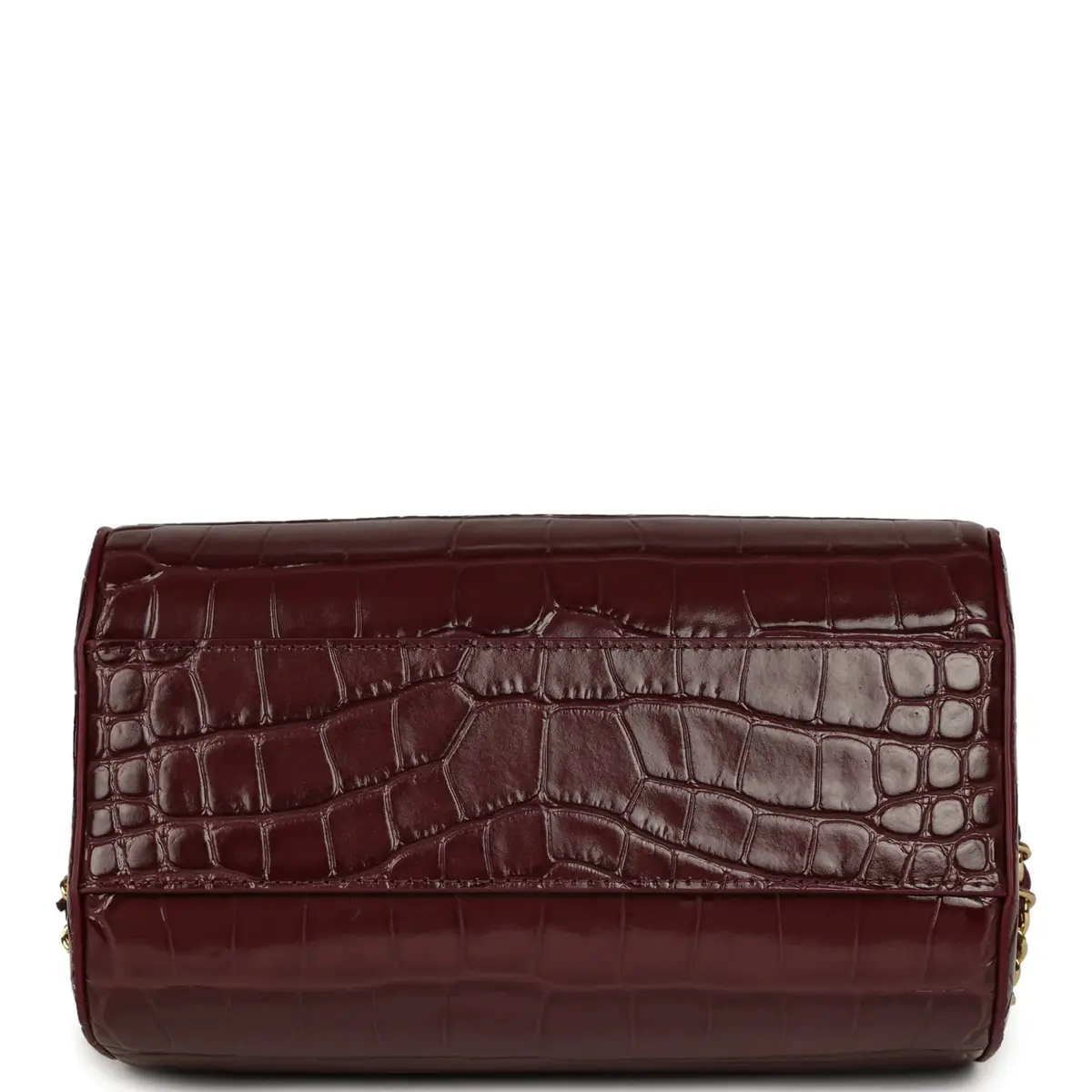 Chanel Chanel Mini Timeless Classic Barrel Bag with Chain Dark Burgundy Croco Embossed Calfskin Gold Hardware | Thumbnail 6 Chanel Chanel Mini Timeless Classic Barrel Bag with Chain Dark Burgundy Croco Embossed Calfskin Gold Hardware | Thumbnail 6