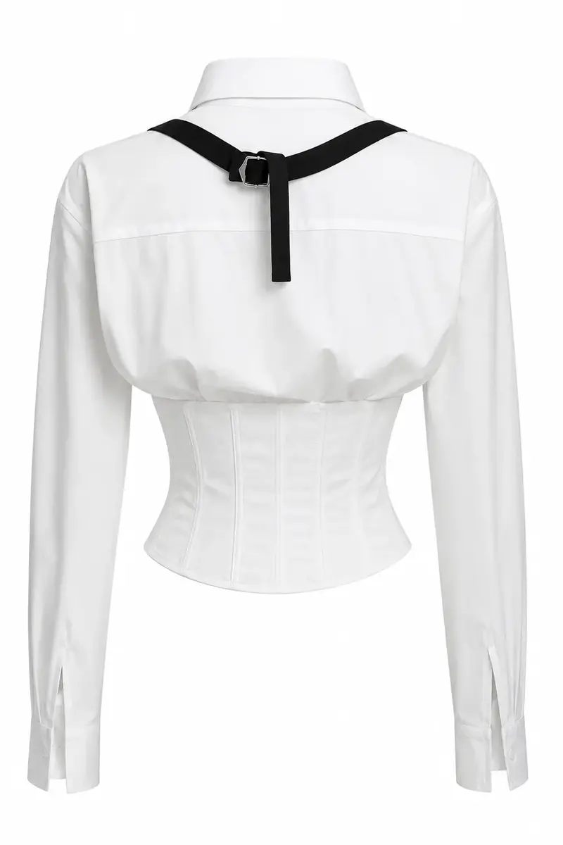 LaQuan Smith Blouse with Keyhole Detail | Thumbnail 2 LaQuan Smith Blouse with Keyhole Detail | Thumbnail 2