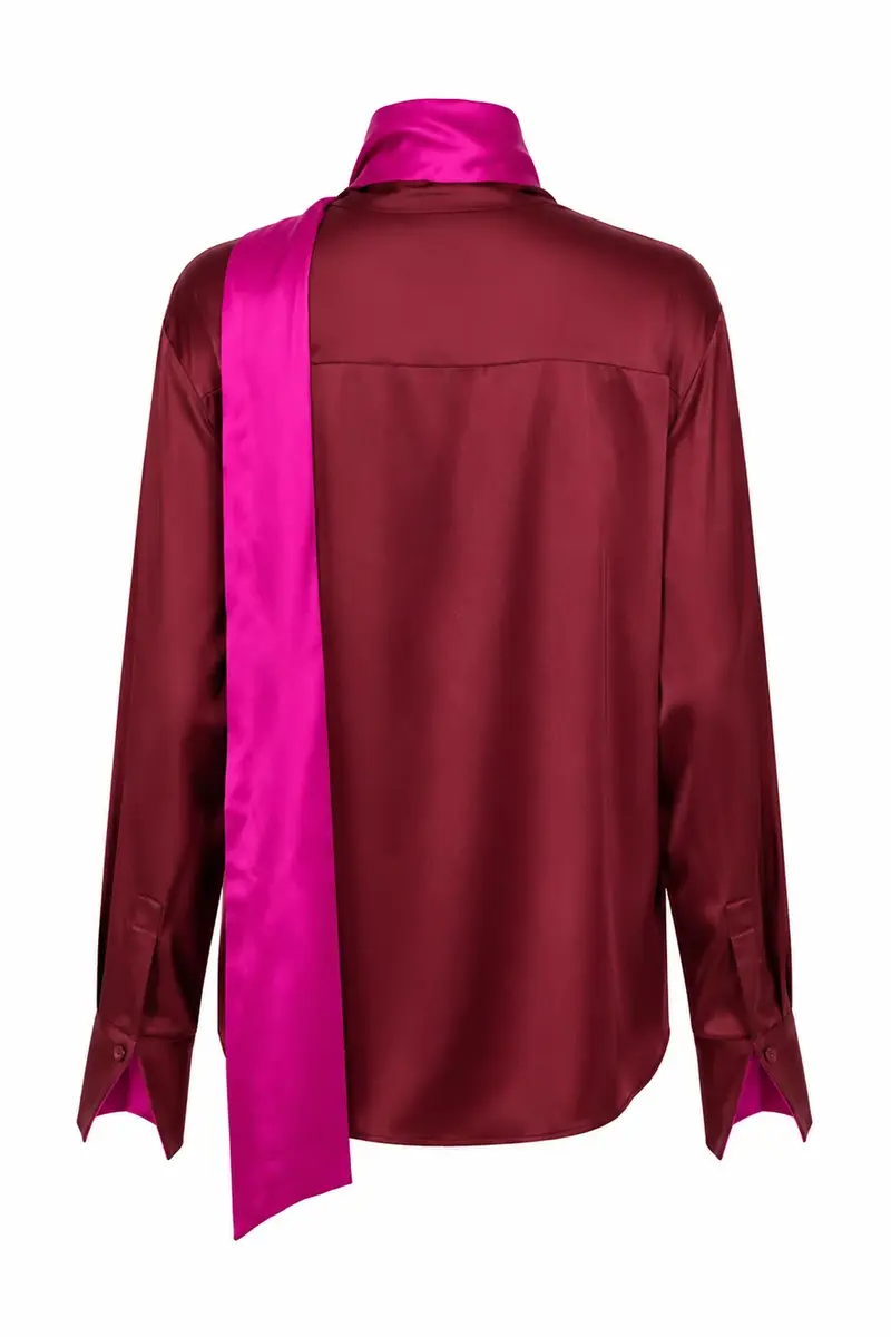 LaQuan Smith Long Sleeve Blouse with Keyhole Detail | Thumbnail 4 LaQuan Smith Long Sleeve Blouse with Keyhole Detail | Thumbnail 4
