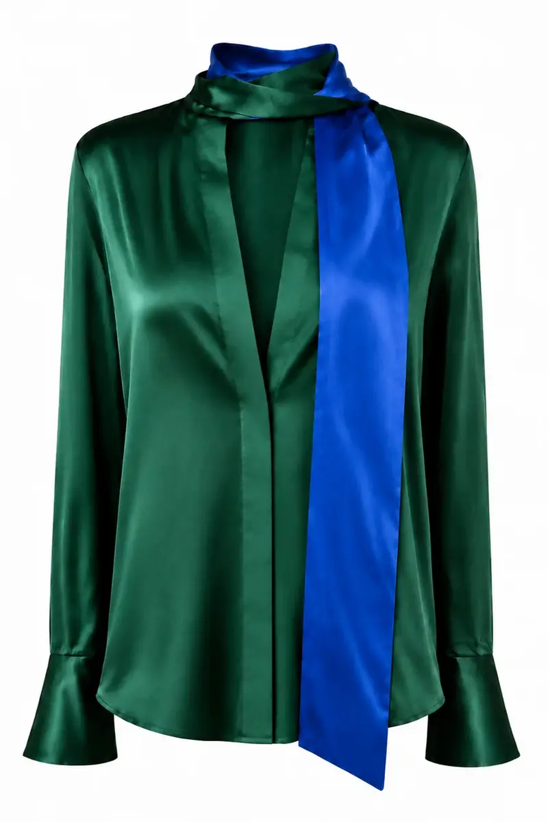 LaQuan Smith Long Sleeve Blouse with Keyhole Detail | Image 1 LaQuan Smith Long Sleeve Blouse with Keyhole Detail | Image 1