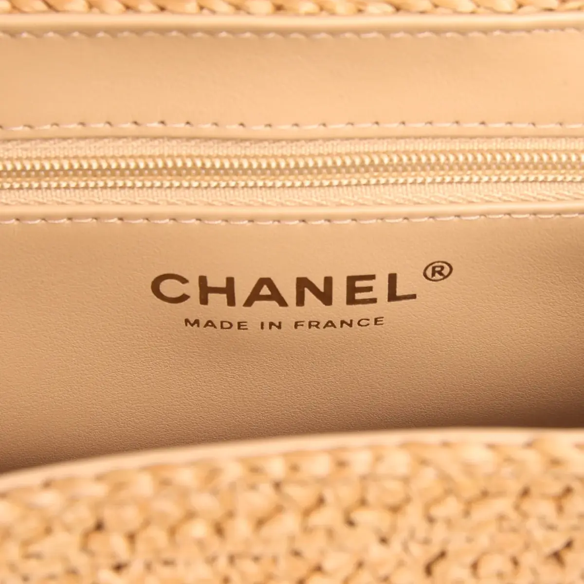 Chanel Chanel Small Kelly Dark Beige Raffia Brushed Gold Hardware | Thumbnail 10 Chanel Chanel Small Kelly Dark Beige Raffia Brushed Gold Hardware | Thumbnail 10