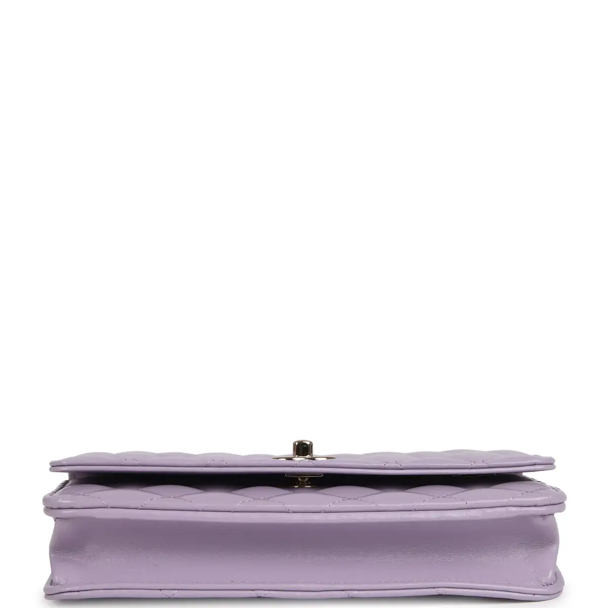 Chanel Chanel Wallet On Chain WOC Light Purple Shiny Lambskin Light Gold Hardware | Thumbnail 6 Chanel Chanel Wallet On Chain WOC Light Purple Shiny Lambskin Light Gold Hardware | Thumbnail 6