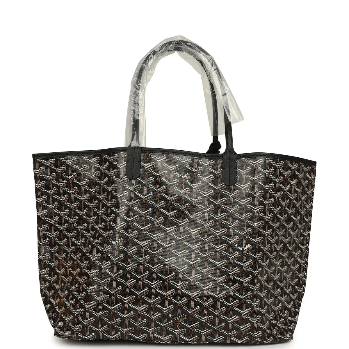 goyard Goyard Goyardine Black Saint Louis PM Tote Bag Palladium Hardware | Thumbnail 4 goyard Goyard Goyardine Black Saint Louis PM Tote Bag Palladium Hardware | Thumbnail 4