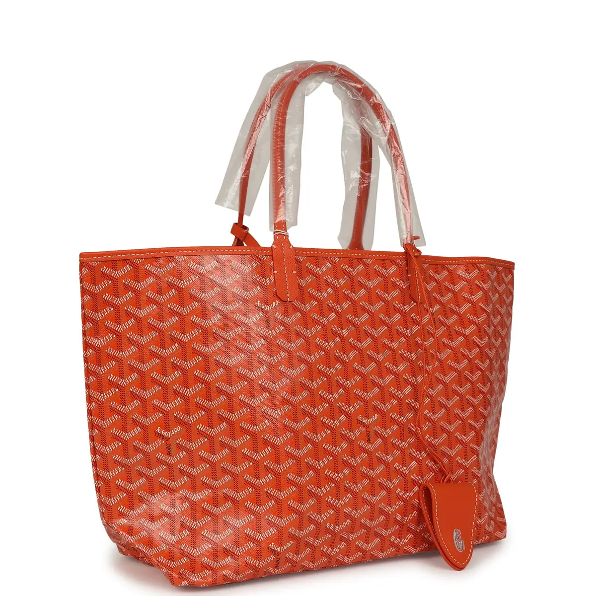 goyard Goyard Goyardine Canvas Orange Saint Louis PM Tote Palladium Hardware | Thumbnail 2 goyard Goyard Goyardine Canvas Orange Saint Louis PM Tote Palladium Hardware | Thumbnail 2