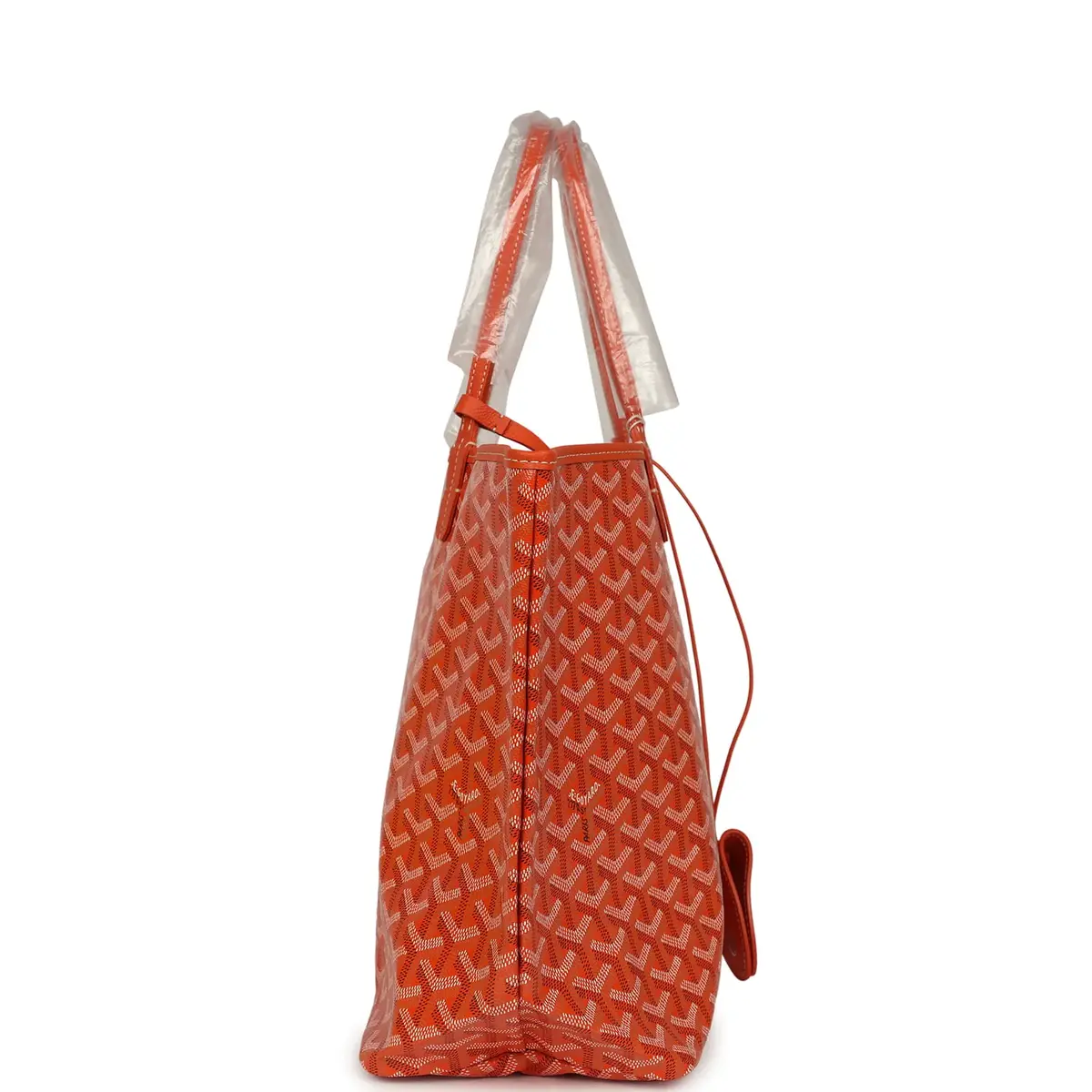 goyard Goyard Goyardine Canvas Orange Saint Louis PM Tote Palladium Hardware | Thumbnail 4 goyard Goyard Goyardine Canvas Orange Saint Louis PM Tote Palladium Hardware | Thumbnail 4