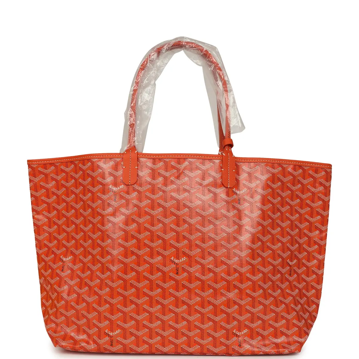 goyard Goyard Goyardine Canvas Orange Saint Louis PM Tote Palladium Hardware | Thumbnail 5 goyard Goyard Goyardine Canvas Orange Saint Louis PM Tote Palladium Hardware | Thumbnail 5