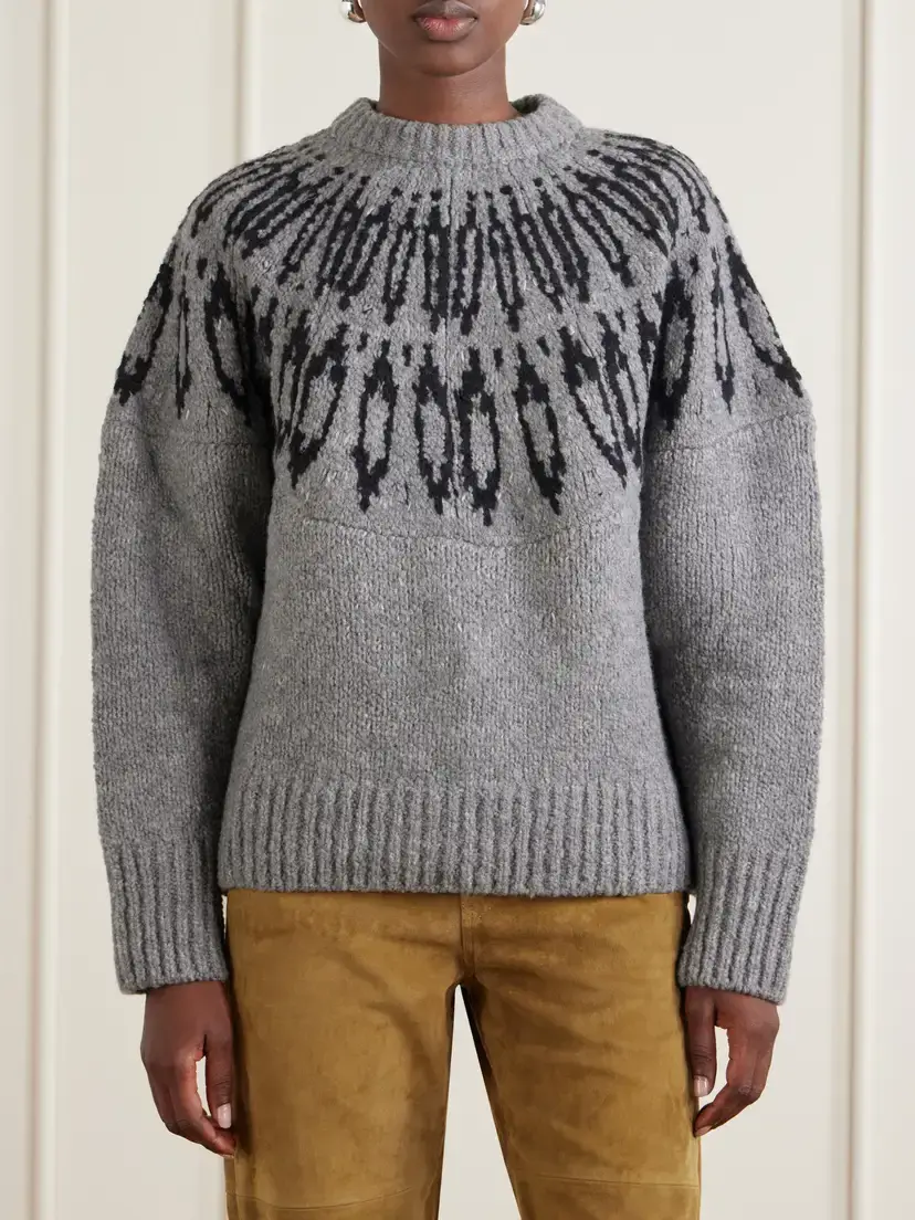 Altuzarra Coleman Intarsia-knitted Wool Sweater | Thumbnail 3 Altuzarra Coleman Intarsia-knitted Wool Sweater | Thumbnail 3