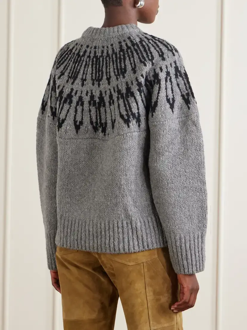 Altuzarra Coleman Intarsia-knitted Wool Sweater | Thumbnail 4 Altuzarra Coleman Intarsia-knitted Wool Sweater | Thumbnail 4