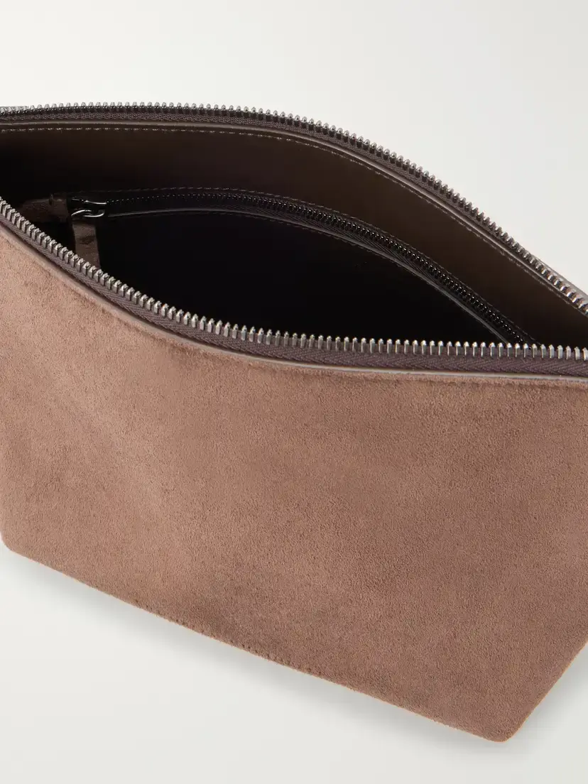 Brunello Cucinelli Suede Cosmetic Case | Thumbnail 6 Brunello Cucinelli Suede Cosmetic Case | Thumbnail 6