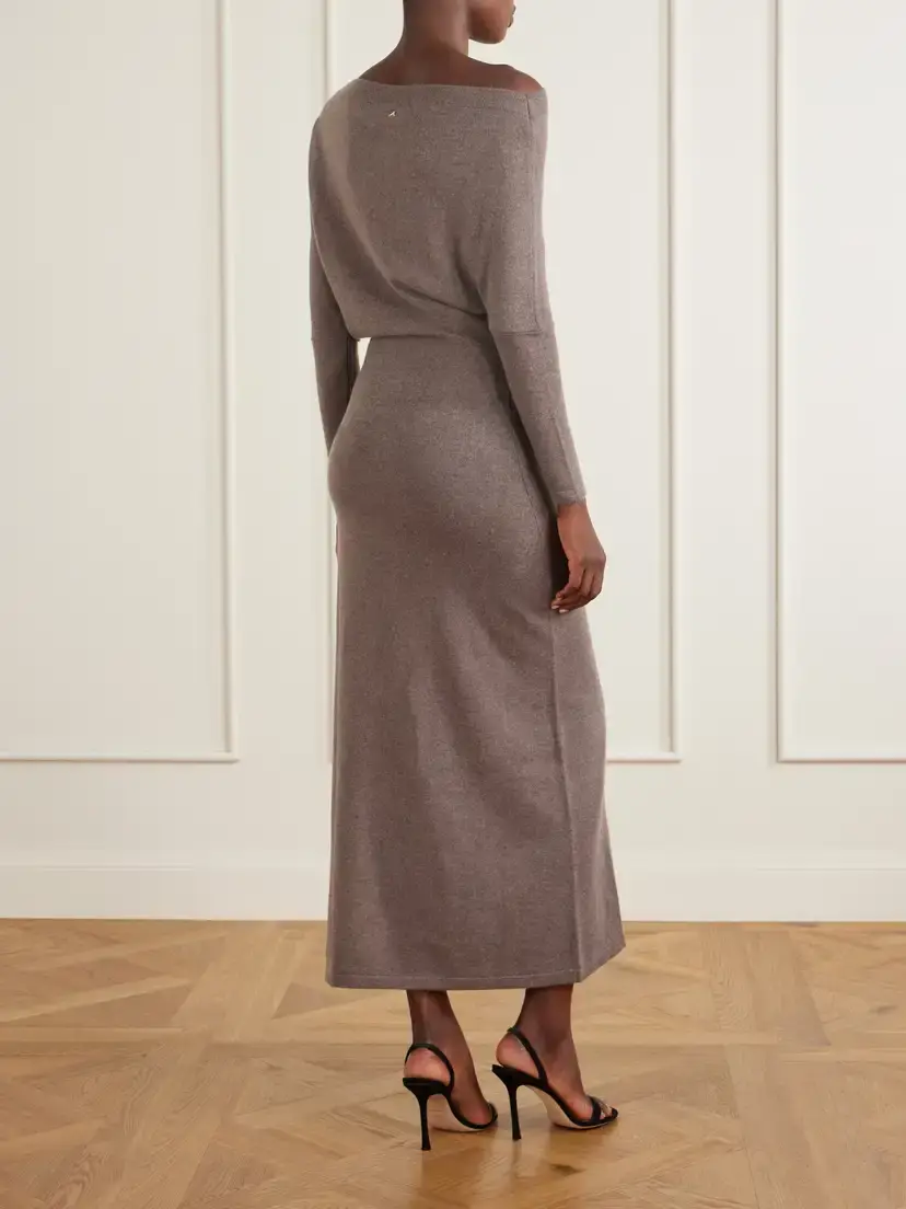 Altuzarra Kasos Asymmetric Cashmere Maxi Dress | Thumbnail 3