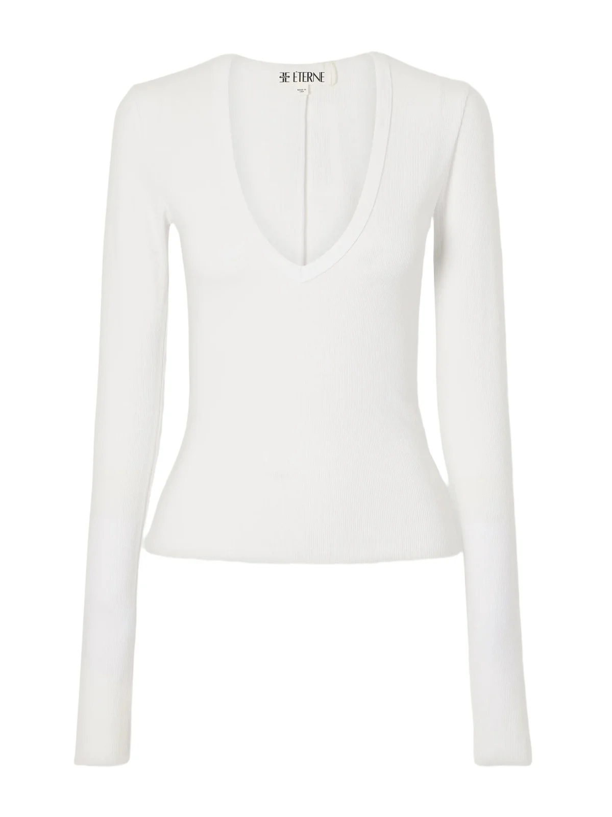 ÉTERNE Ribbed Jersey T-shirt