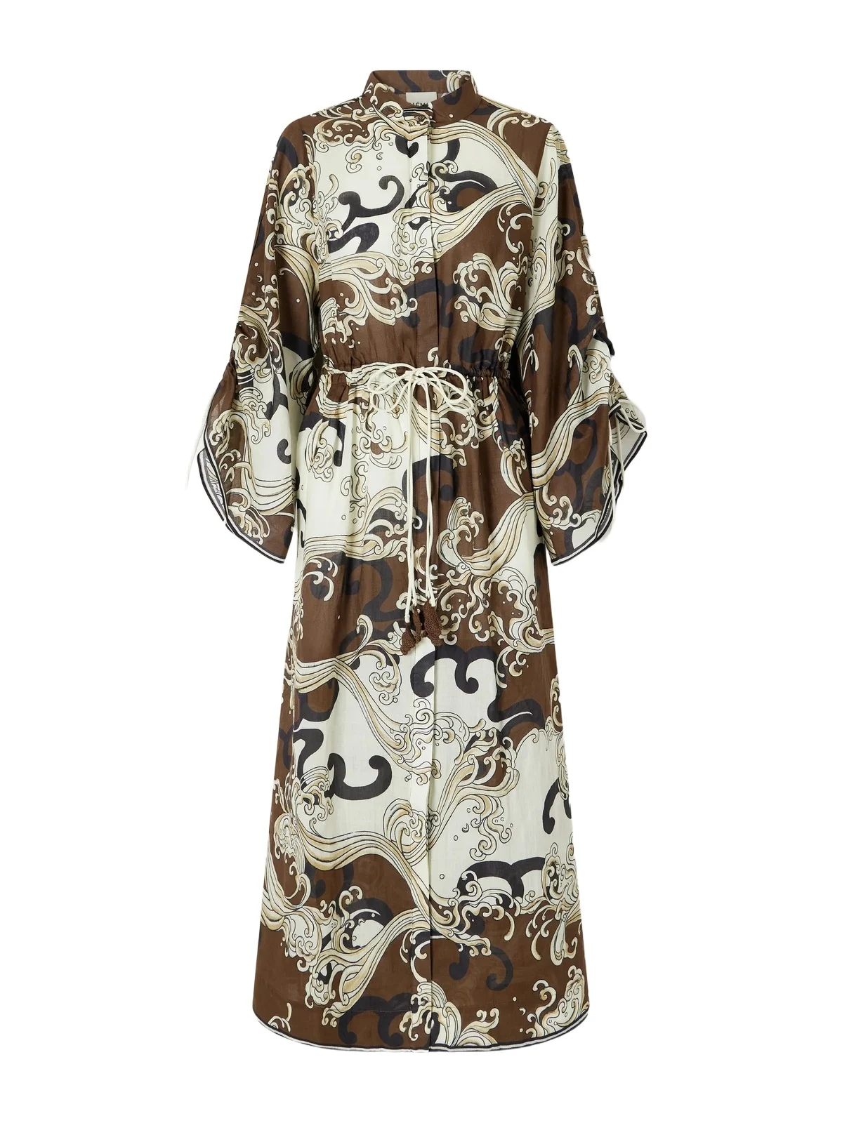Otis Printed Ramie Midi Dress Otis Printed Ramie Midi Dress