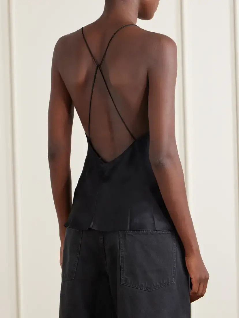 Nili Lotan Emile Silk-satin Cami | Thumbnail 4 Nili Lotan Emile Silk-satin Cami | Thumbnail 4