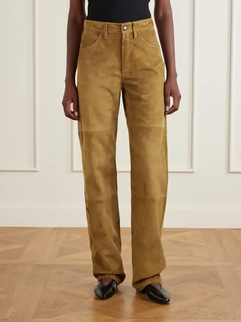 Altuzarra Mills Suede Straight-leg Pants | Thumbnail 3 Altuzarra Mills Suede Straight-leg Pants | Thumbnail 3