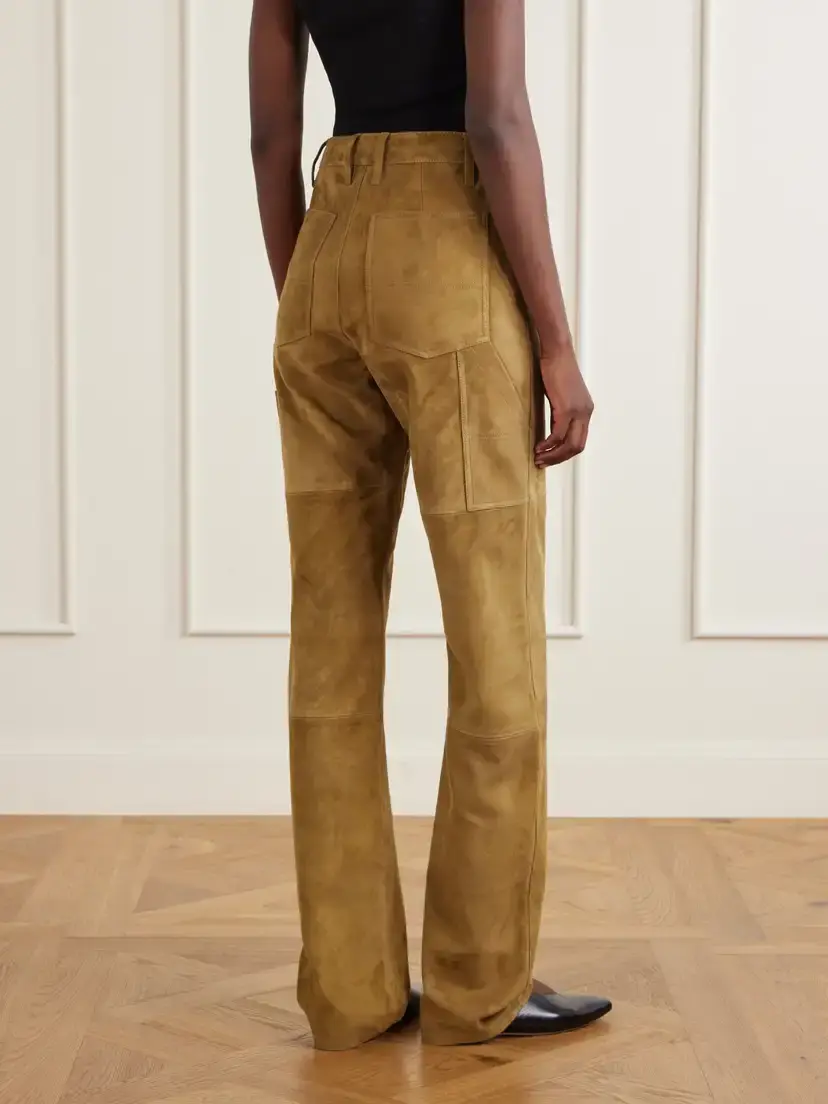 Altuzarra Mills Suede Straight-leg Pants | Thumbnail 4 Altuzarra Mills Suede Straight-leg Pants | Thumbnail 4