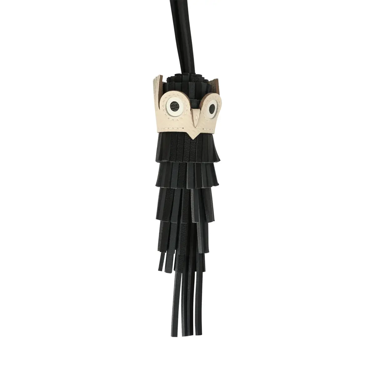 HERMÈS Hermes Chouette Charm Black, Gris Misty, Blanc, Craie Milo Lambskin, Swift, Epsom | Thumbnail 2 HERMÈS Hermes Chouette Charm Black, Gris Misty, Blanc, Craie Milo Lambskin, Swift, Epsom | Thumbnail 2