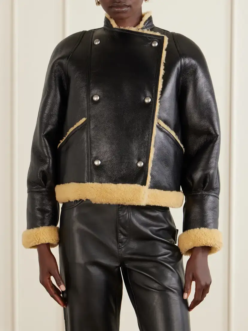 Altuzarra Kenny Shearling-trimmed Leather Coat | Thumbnail 3 Altuzarra Kenny Shearling-trimmed Leather Coat | Thumbnail 3