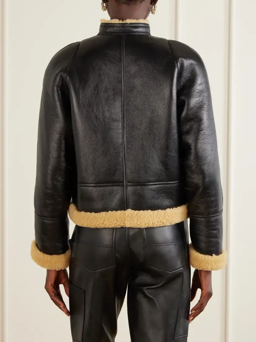Altuzarra Kenny Shearling-trimmed Leather Coat | Thumbnail 4 Altuzarra Kenny Shearling-trimmed Leather Coat | Thumbnail 4