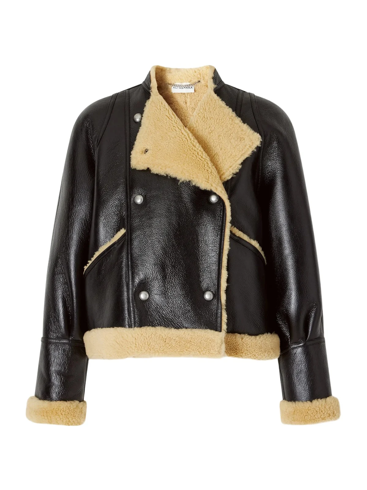 Kenny Shearling-trimmed Leather Coat Kenny Shearling-trimmed Leather Coat