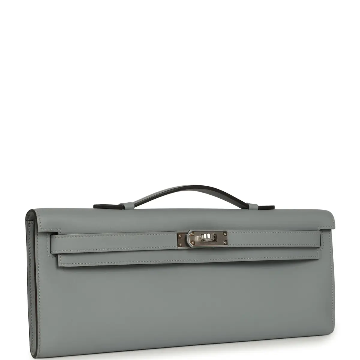 HERMÈS Hermes Kelly Cut Gris Pantin Swift Palladium Hardware | Thumbnail 2 HERMÈS Hermes Kelly Cut Gris Pantin Swift Palladium Hardware | Thumbnail 2