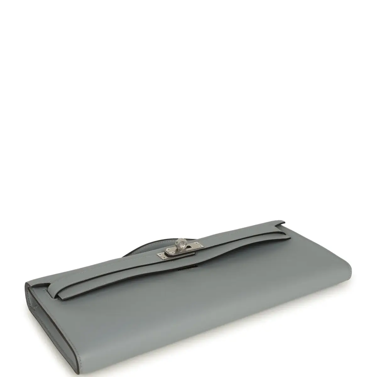 HERMÈS Hermes Kelly Cut Gris Pantin Swift Palladium Hardware | Thumbnail 3 HERMÈS Hermes Kelly Cut Gris Pantin Swift Palladium Hardware | Thumbnail 3