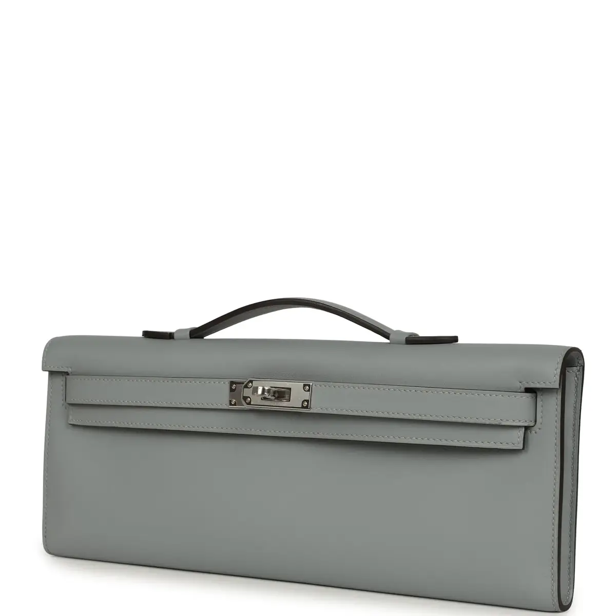 HERMÈS Hermes Kelly Cut Gris Pantin Swift Palladium Hardware | Thumbnail 6 HERMÈS Hermes Kelly Cut Gris Pantin Swift Palladium Hardware | Thumbnail 6