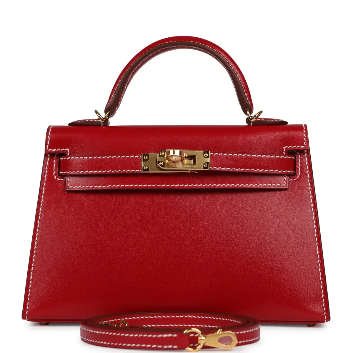 HERMÈS Hermes Kelly Sellier 20 Rouge Piment Box Gold Hardware | Image 1 HERMÈS Hermes Kelly Sellier 20 Rouge Piment Box Gold Hardware | Image 1