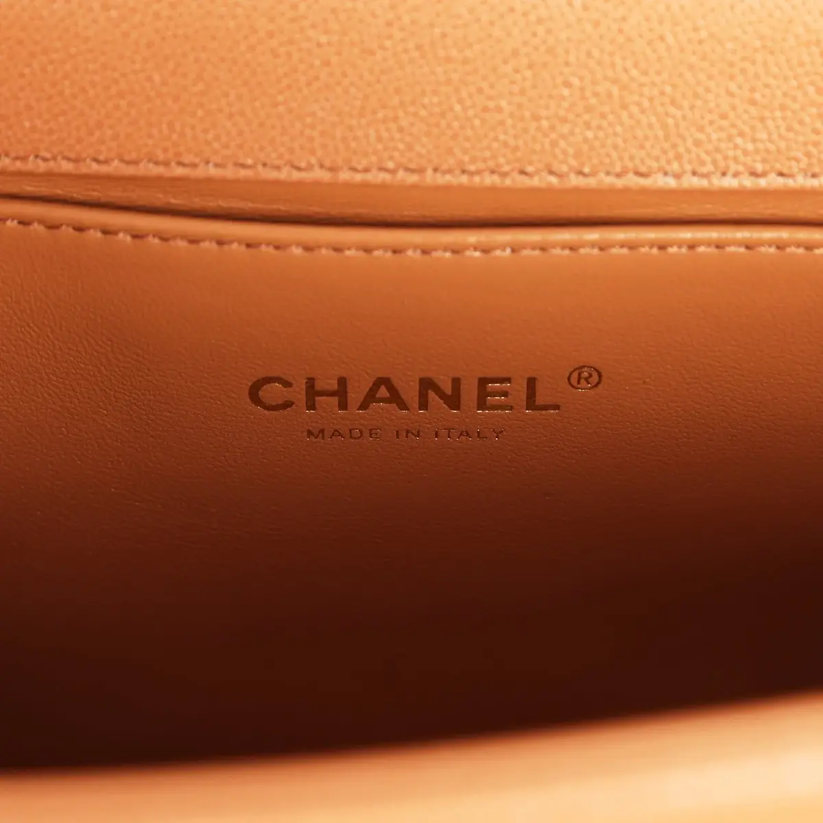 Chanel Pre-owned Chanel Medium Chevron Boy Bag Brown Caviar Antique Gold Hardware | Thumbnail 9