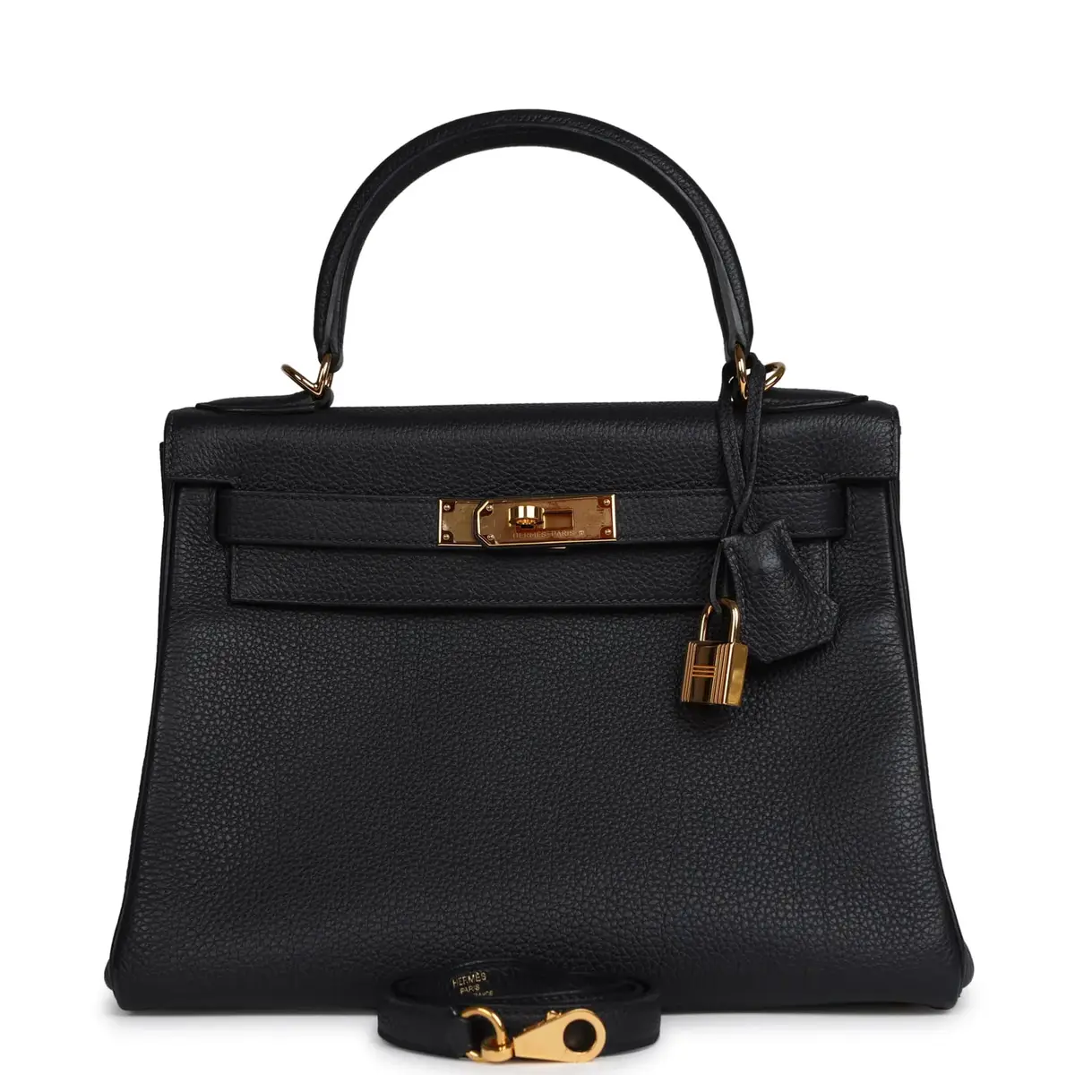 HERMÈS Pre-owned Hermes Kelly Retourne 28 Bleu Nuit Togo Gold Hardware | Image 1 HERMÈS Pre-owned Hermes Kelly Retourne 28 Bleu Nuit Togo Gold Hardware | Image 1