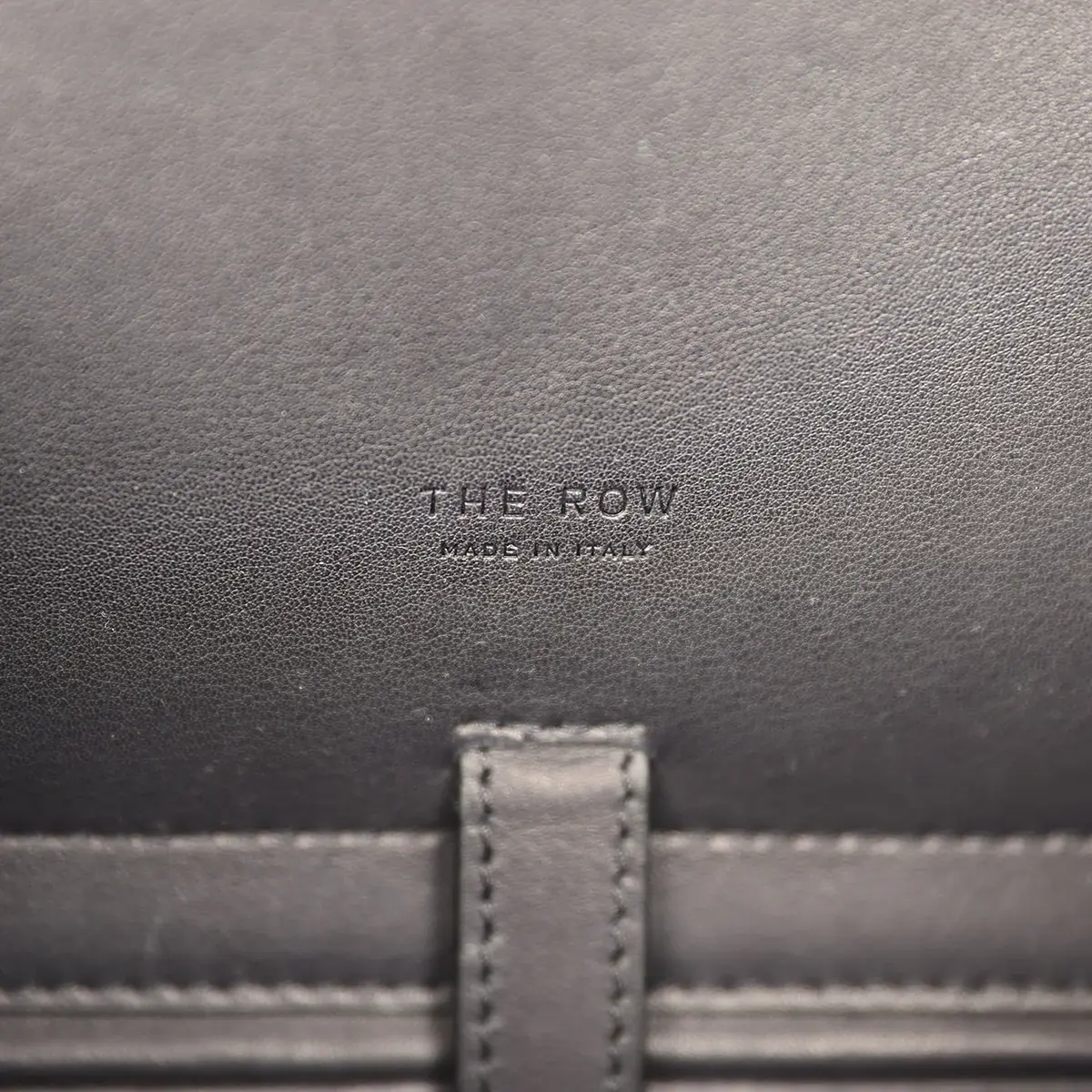 The Row The Row Margaux 15 Ceinture Bag Fango Canvas, Black Saddle Gold Hardware | Thumbnail 10 The Row The Row Margaux 15 Ceinture Bag Fango Canvas, Black Saddle Gold Hardware | Thumbnail 10