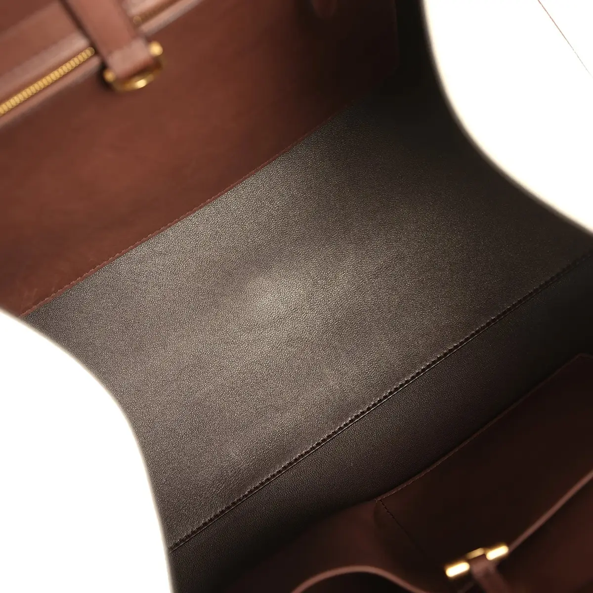 The Row The Row Margaux 15 Ceinture Bag Ivory Canvas, Kentucky Saddle Gold Hardware | Thumbnail 8 The Row The Row Margaux 15 Ceinture Bag Ivory Canvas, Kentucky Saddle Gold Hardware | Thumbnail 8