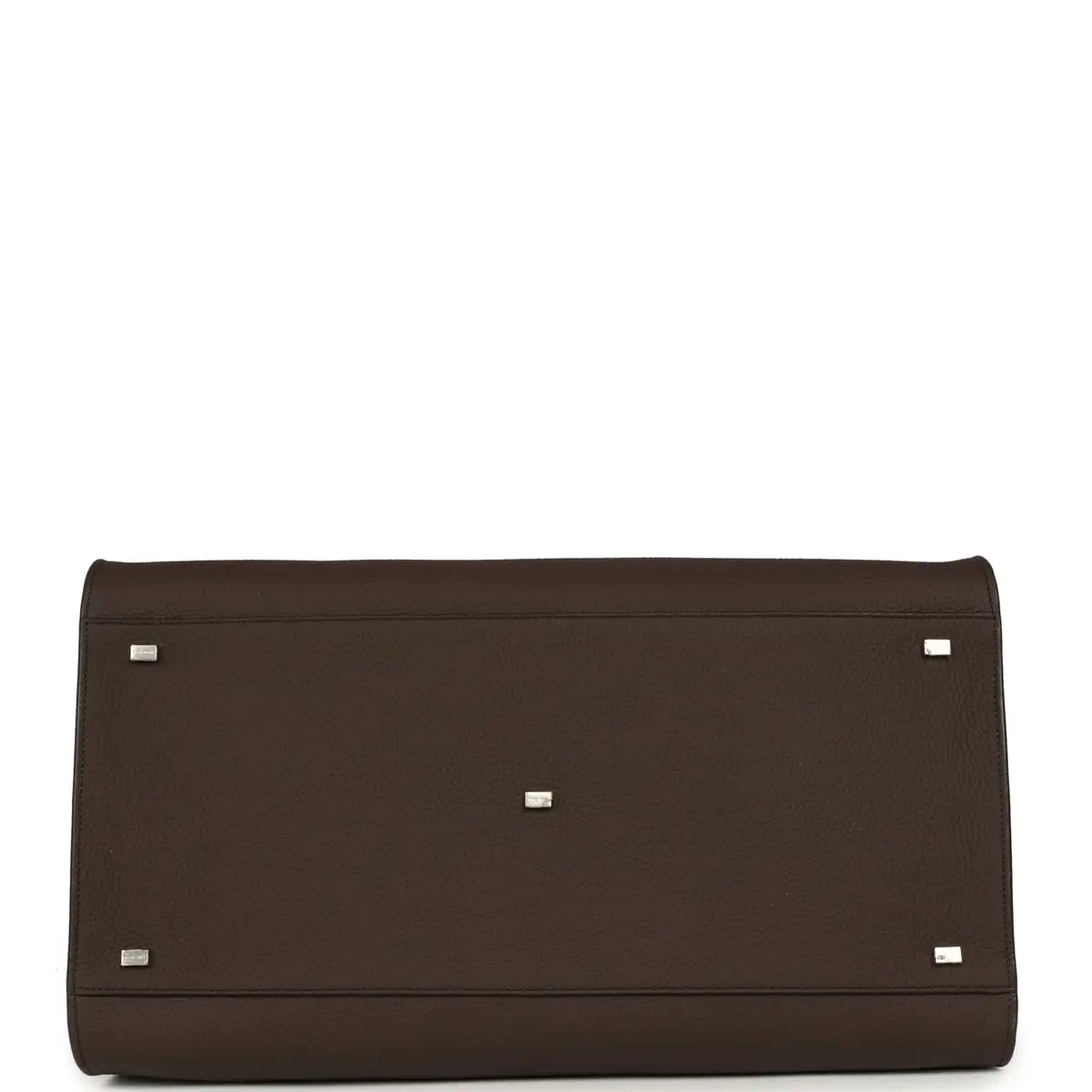 The Row The Row Soft Margaux 17 Bag Deep Brown Calfskin Silver Hardware | Thumbnail 6