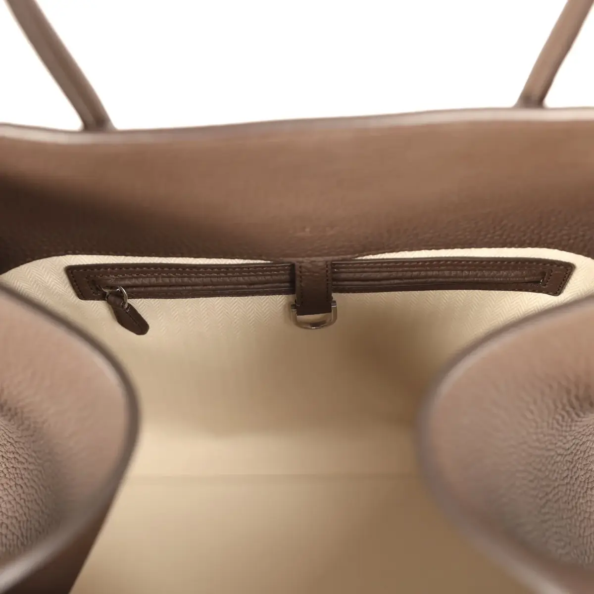 The Row The Row Soft Margaux 17 Bag Deep Brown Calfskin Silver Hardware | Thumbnail 10