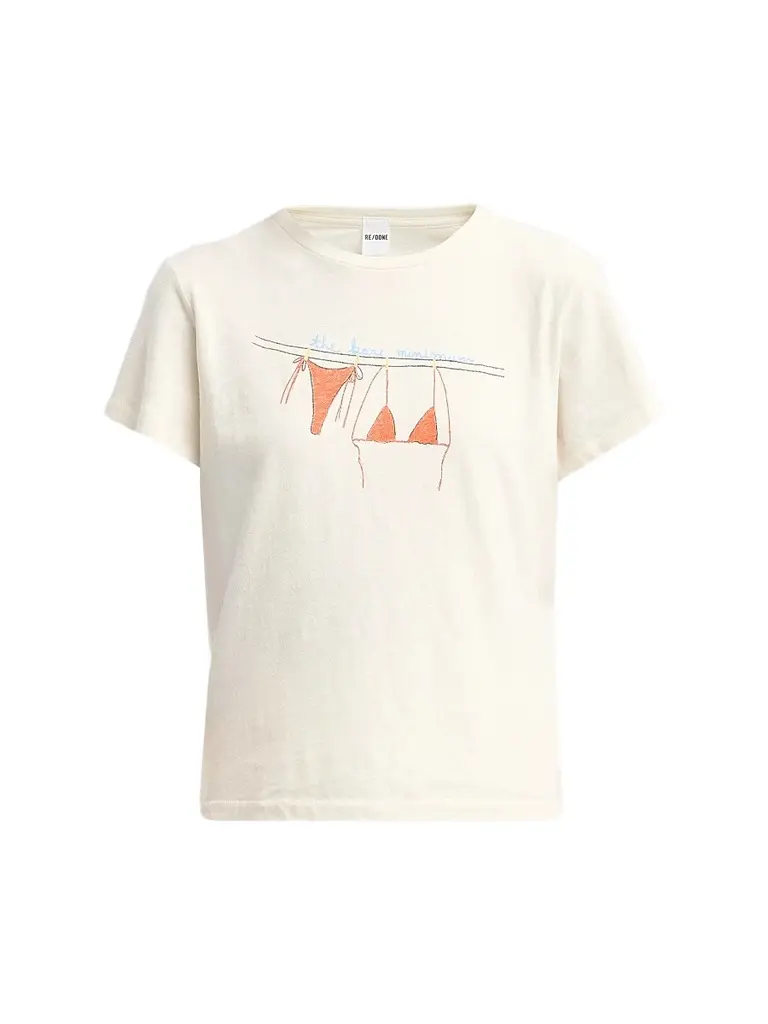 RE/DONE Women's Classic Bare Minimum T-Shirt | Image 1 RE/DONE Women's Classic Bare Minimum T-Shirt | Image 1