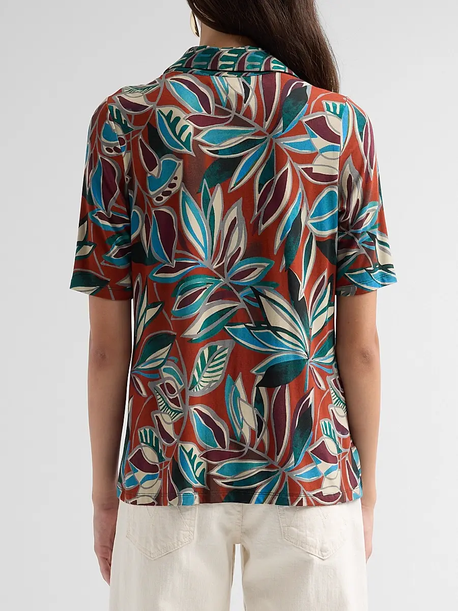Johnny Was Women's The Janie Favorite Printed Fitted Shirt | Thumbnail 3 Johnny Was Women's The Janie Favorite Printed Fitted Shirt | Thumbnail 3