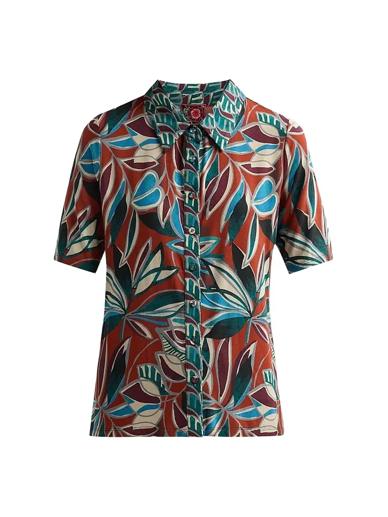 Johnny Was Women's The Janie Favorite Fitted Shirt - Casmalia | Image 1 Johnny Was Women's The Janie Favorite Fitted Shirt - Casmalia | Image 1